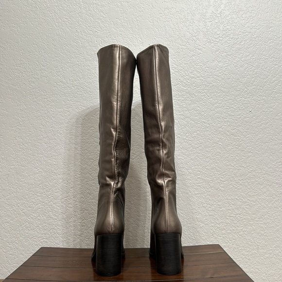 Free People Grayson Bronze Metallic Boots Size 40 - Picture 6 of 8